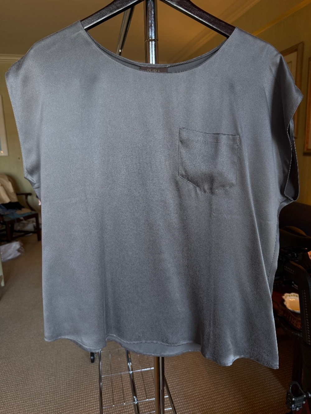 Vintage Pure Collection 100% Silk Us 12 Tee